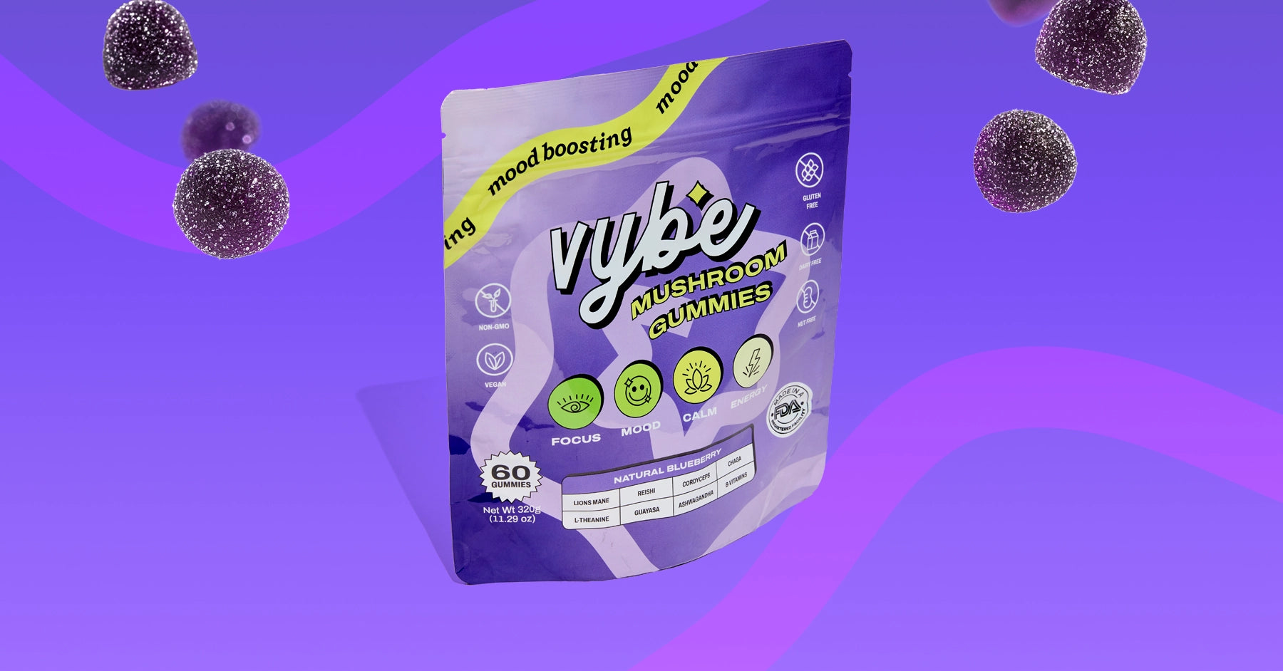 Vybe Mushroom Gummies | Become a Wholesale Partner